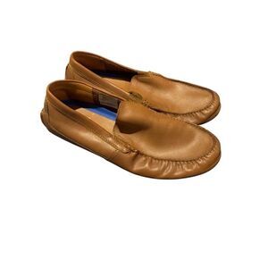 Clarks Markman Plain Tan Leather Mens moccasins Sz 12 extreme comfort slip-on sh